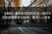 【爆料】番茄影视官网突发：网红在深夜被曝曾参与秘闻，震撼人心席卷全网